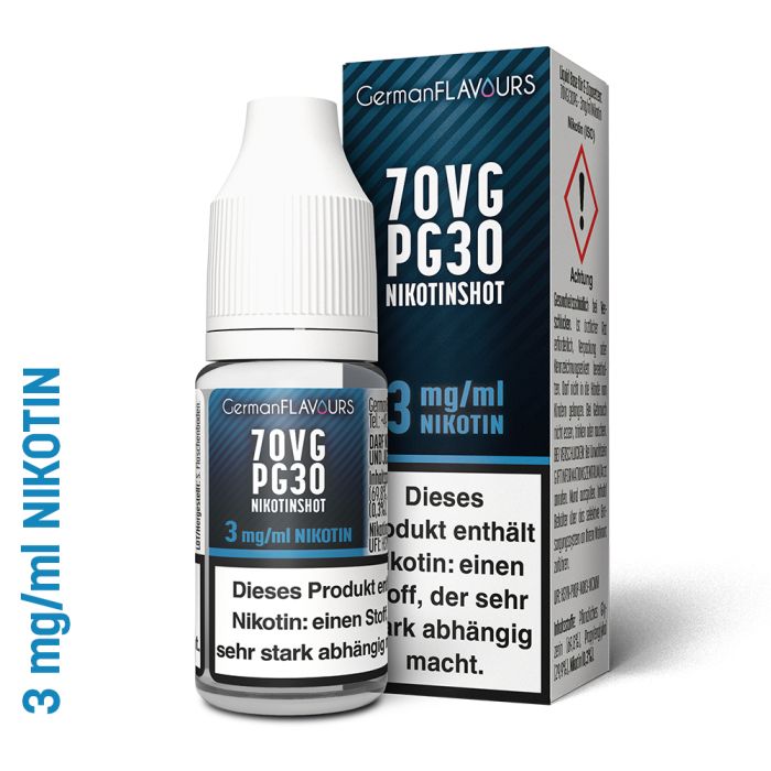 70/30 - Nikotinshot - 10ml - 3mg