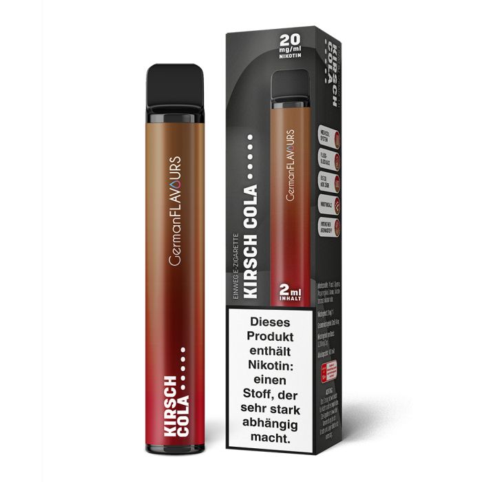 Kirsch Cola - Einweg E-Zigarette - 2ml - 20mg