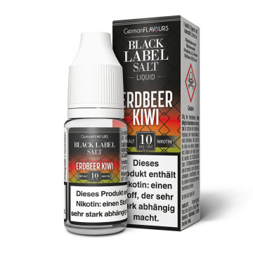 Erdbeer Kiwi - Black Label - Nikotinsalz Liquid - 10ml