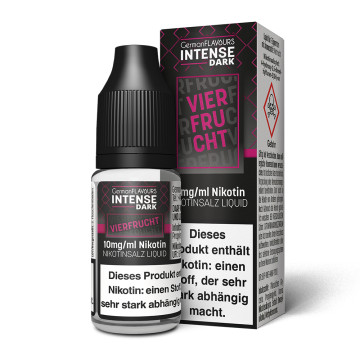 Vierfrucht - Intense Dark - Nikotinsalz Liquid - 10ml