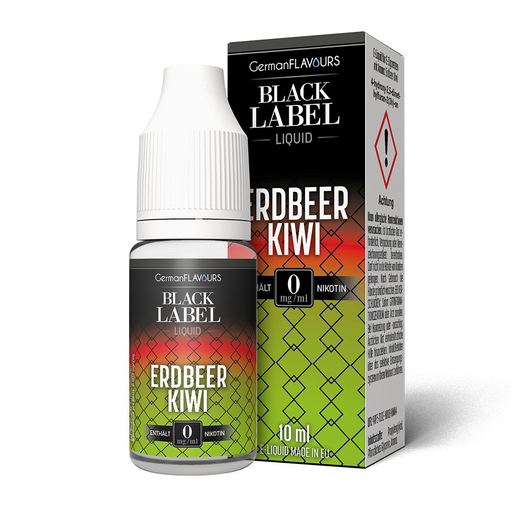 GermanFLAVOURS Black Label - Erdbeer Kiwi - E-Liquid - GermanFLAVOURS