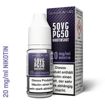 50/50 VPG - Nikotinshot - 10ml - 20mg