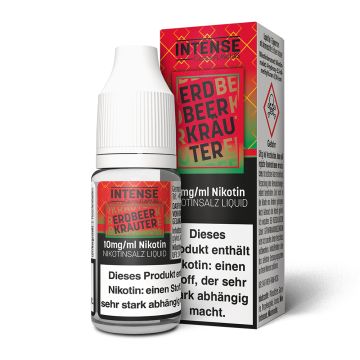 Erdbeer Kräuter - Intense - Nikotinsalz Liquid - 10ml