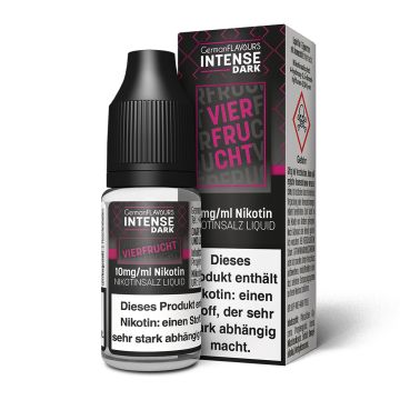 Vierfrucht - Intense Dark - Nikotinsalz Liquid - 10ml