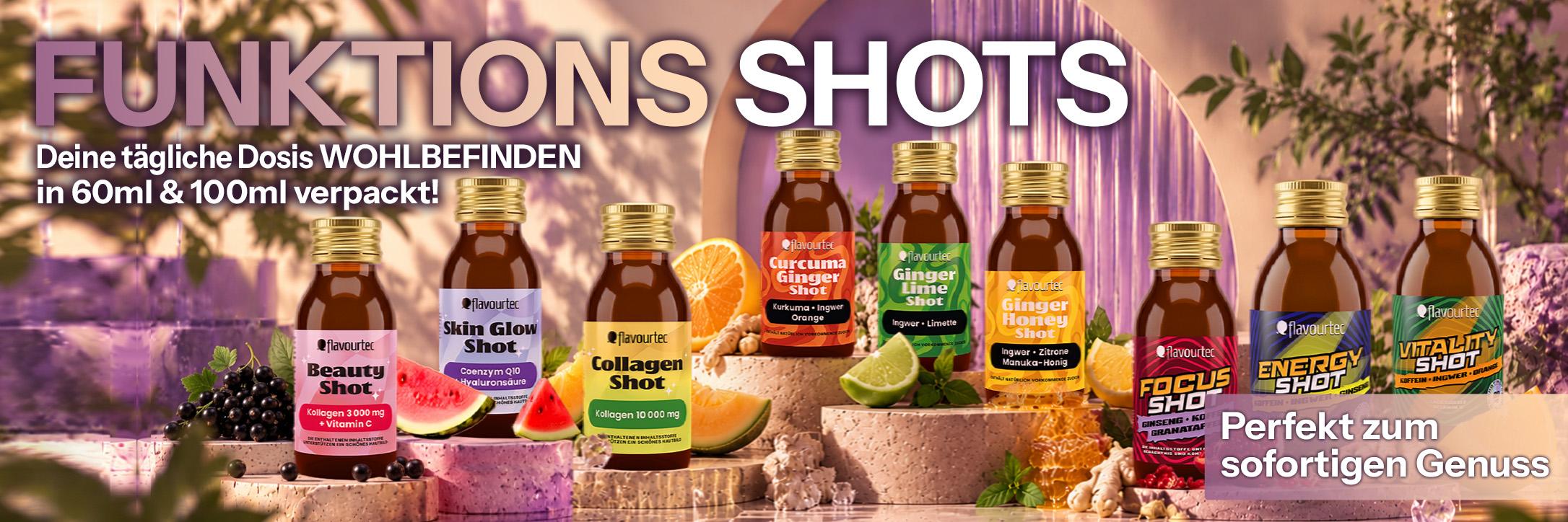 Neu bei uns: Trinkfertige Funktions Shots